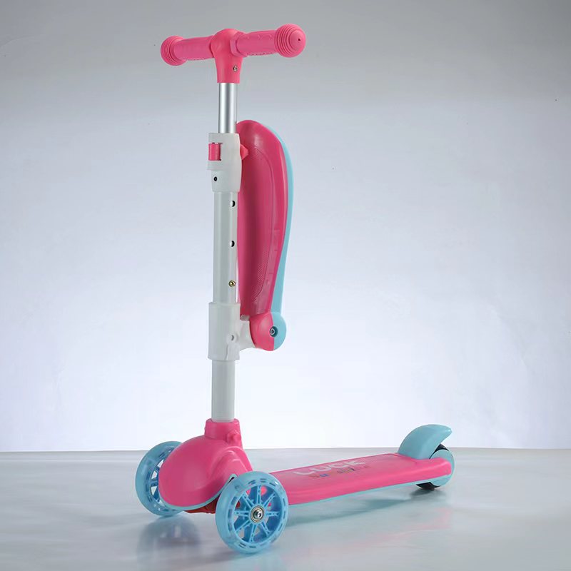 Trotinete infantil com assento - 3 em 1 - Amarelo - PEÇA DE EXPOSIÇÃO