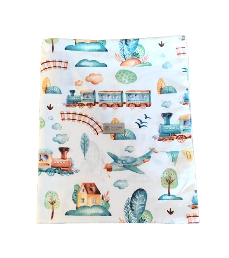 Saco de pano Monkey Mum® - Comboio