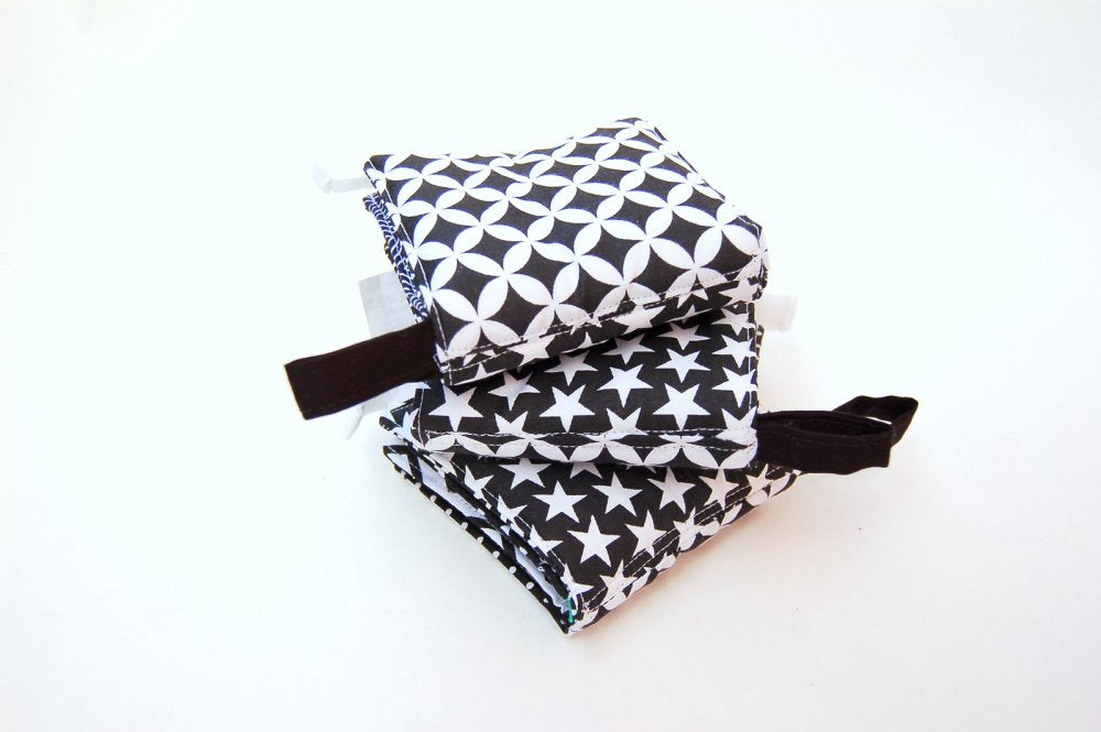 MyMoo Mini soft book - Preto e branco