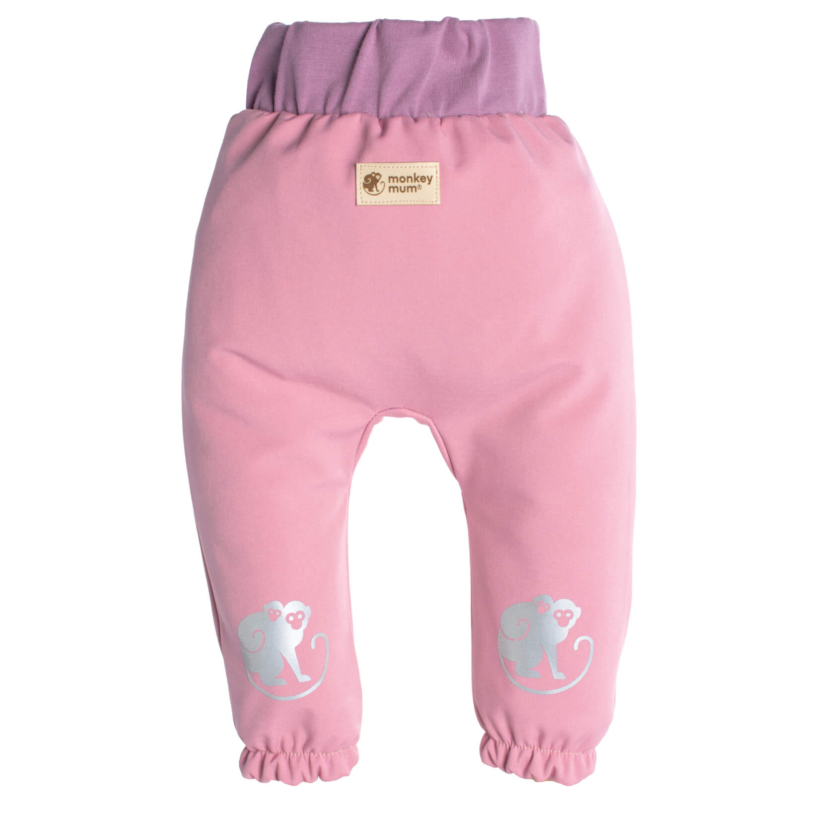 Calças de softshell para criança com membrana Monkey Mum® - Algodão doce