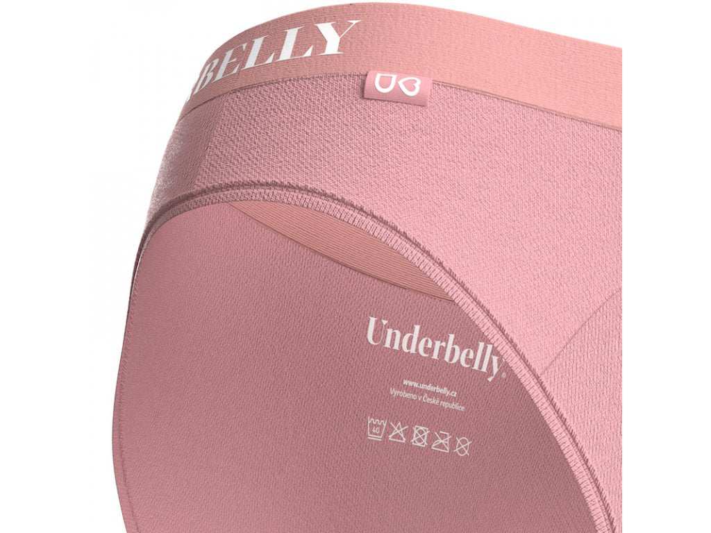 Calcinha menstrual Univers do ventre, Menstruação mais fraca - rosa velho