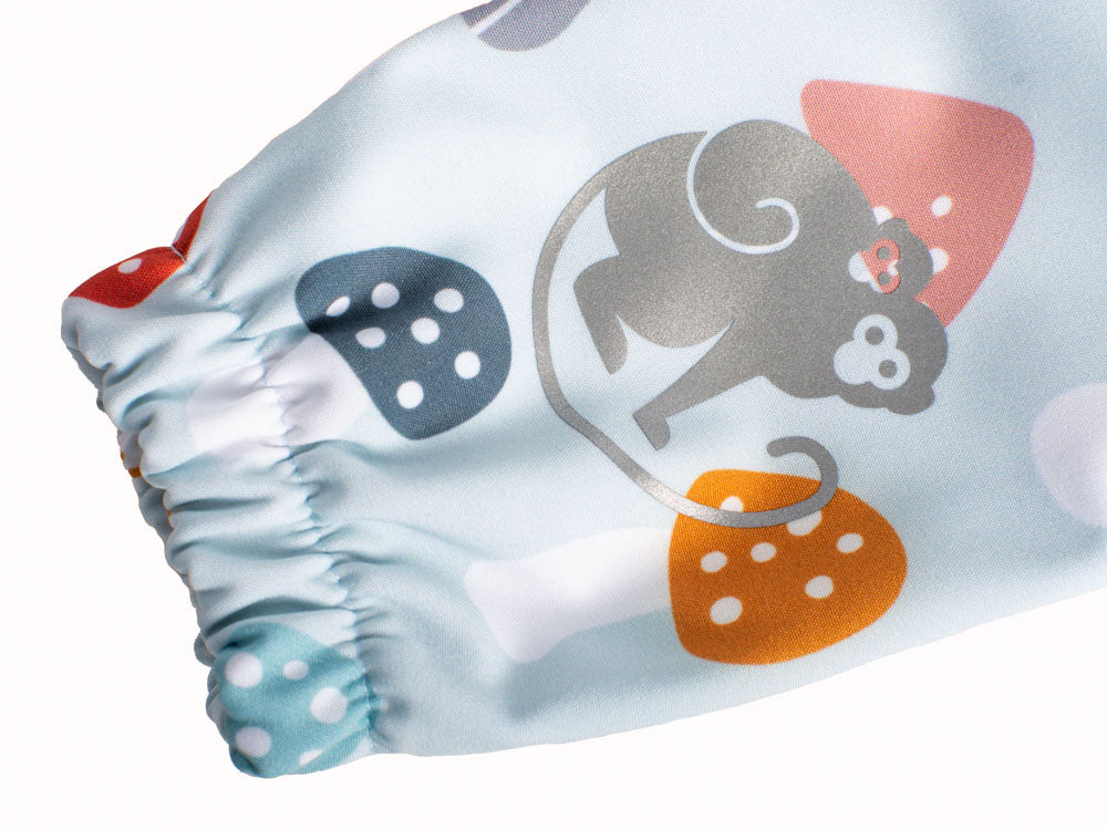 Calças de softshell para criança com membrana Monkey Mum® - Amanitas coloridos