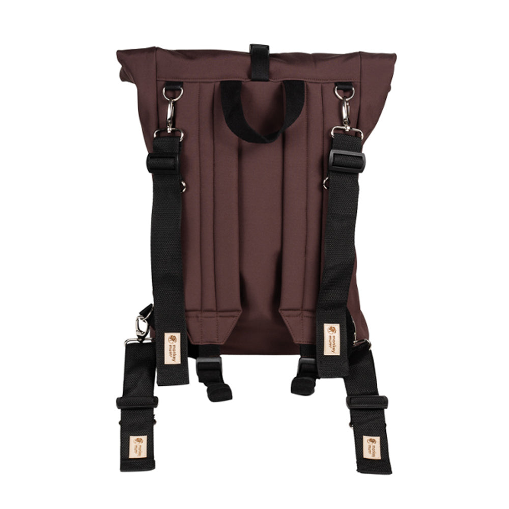 Monkey Mum® Mochila integrada de softshell para o porta-bebés Carrie - Pegada de urso