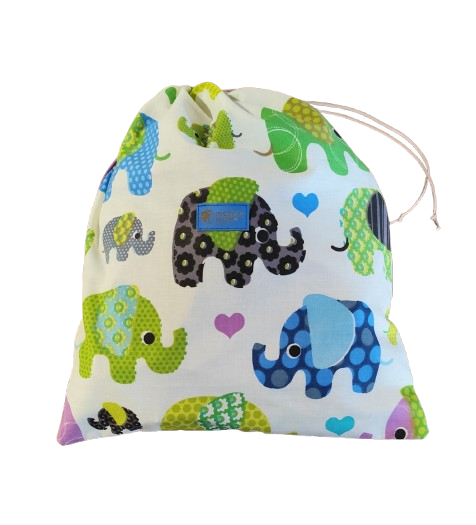 Saco de pano Monkey Mum® - Elefante alegre