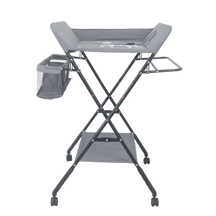 Mesa de muda de fraldas de viagem para crianças - Cinzento escuro - DESEMBALADO, SEM DANOS