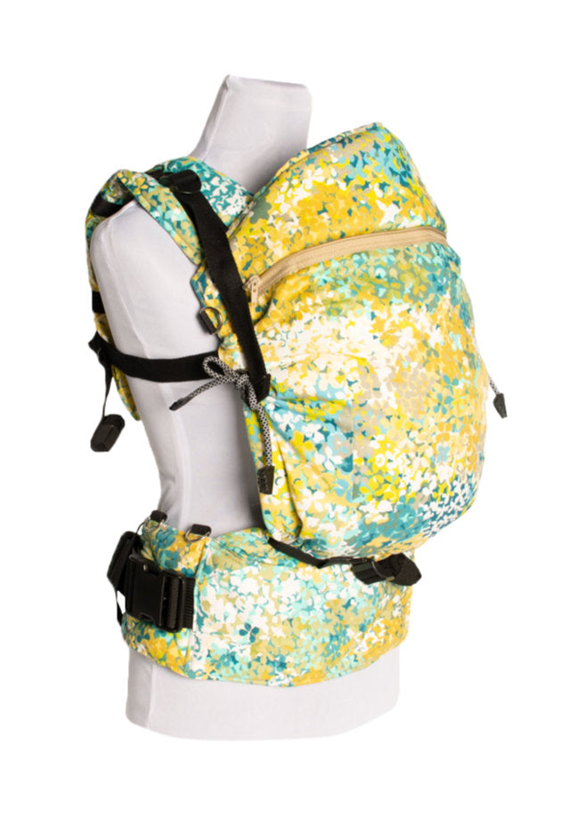 Monkey Mum® Porta-bebés ergonómico extensível Carrie - Prado florido