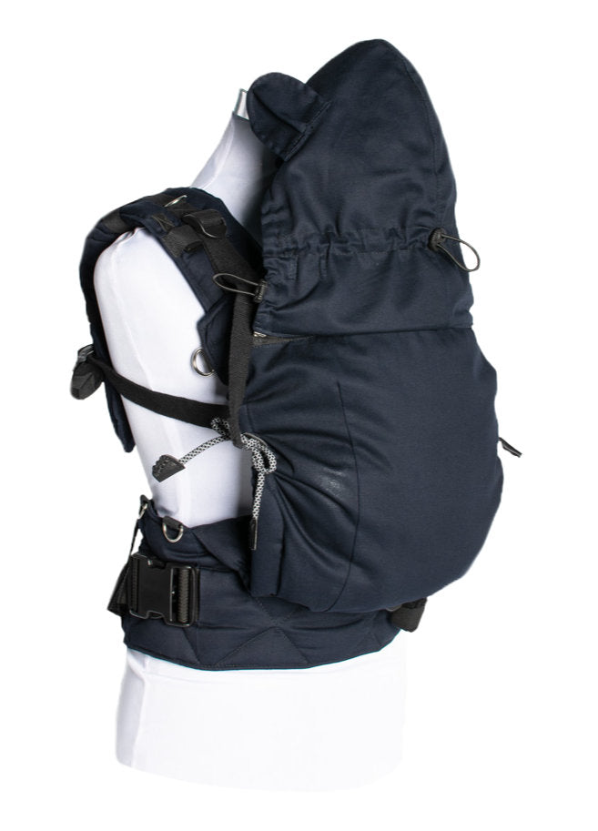 Monkey Mum® Capuz leve para o porta-bebés Carrie - Escuridão prateada