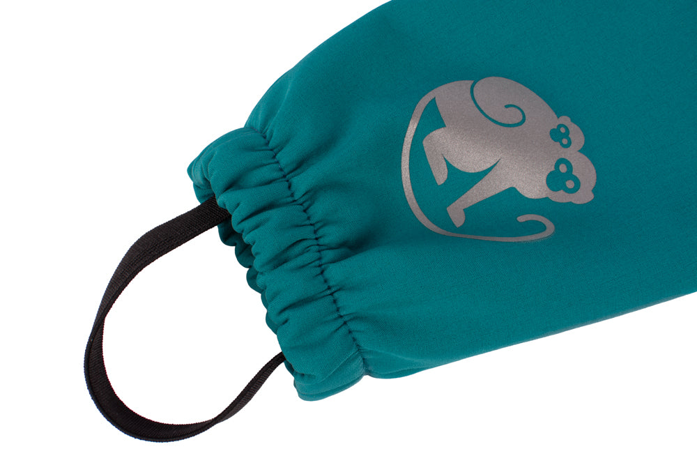 Calças de softshell de crescimento para criança com membrana Monkey Mum® - Lagarto alegre