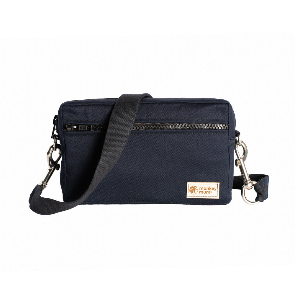 Monkey Mum® Bolsa multifuncional para a cintura para o porta-bebés Carrie - Sombra prateada