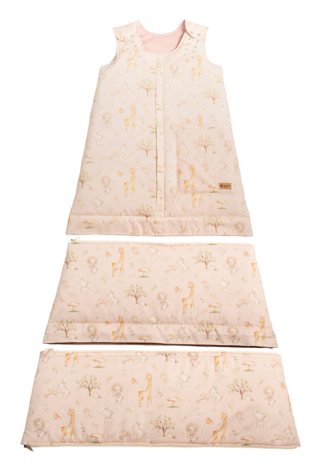 Saco-cama de inverno extensível Monkey Mum® 0 - 4 anos - conjunto - Primavera com animais