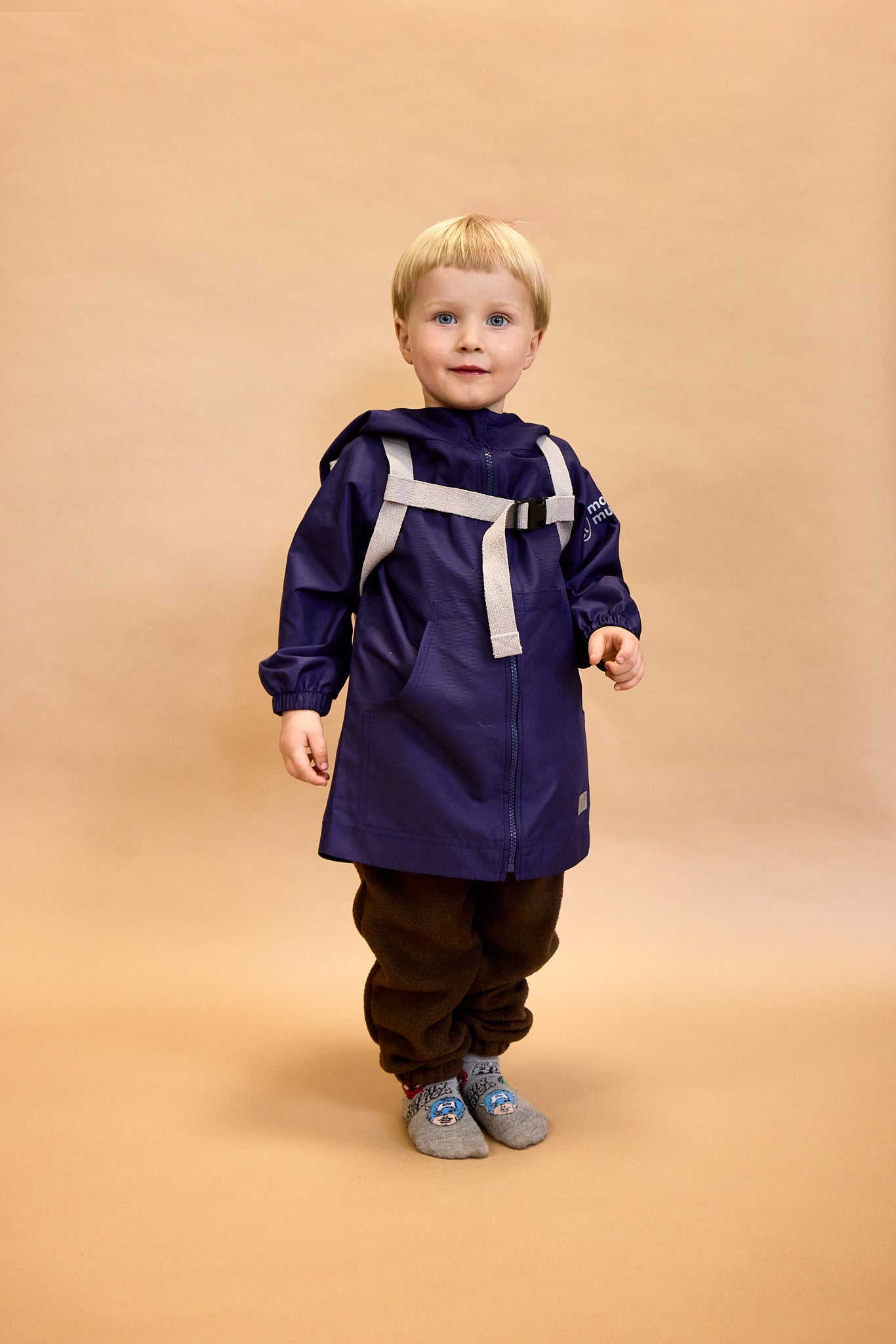 Mochila softshell infantil Monkey Mum® - Passeio misterioso