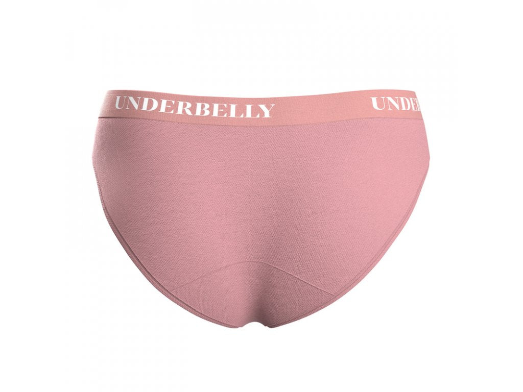Calcinha menstrual Univers do ventre, Menstruação mais fraca - rosa velho