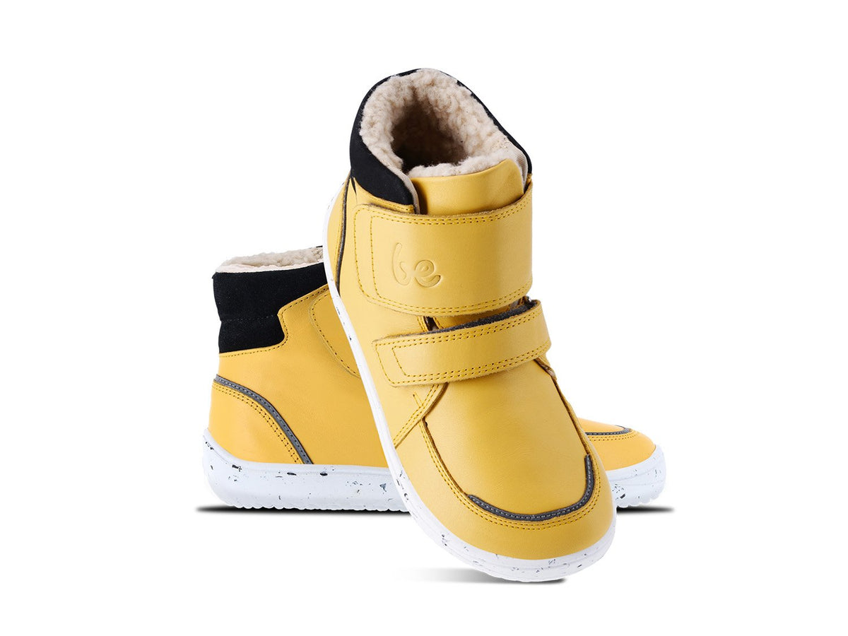 Be Lenka Calçado infantil de inverno descalço Panda 2.0 - Cheese Yellow