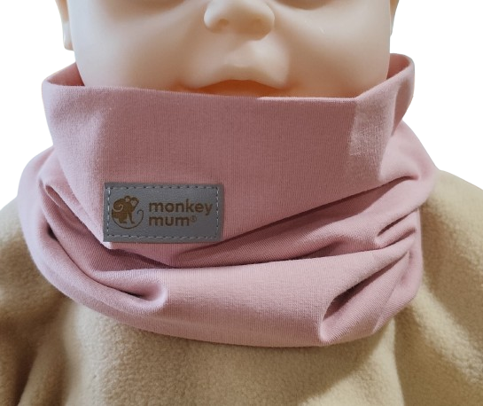 Gola tubular Monkey Mum® - Rosa-claro