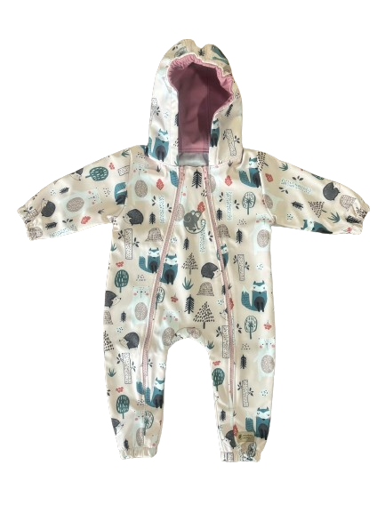 Monkey Mum® Macacão softshell com membrana – Animais diurnos - tam. 62/68, 74/80