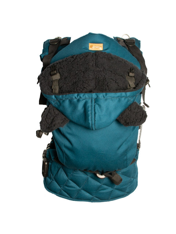 Monkey Mum® Capuz térmico para o porta-bebés Carrie - Água azul-turquesa