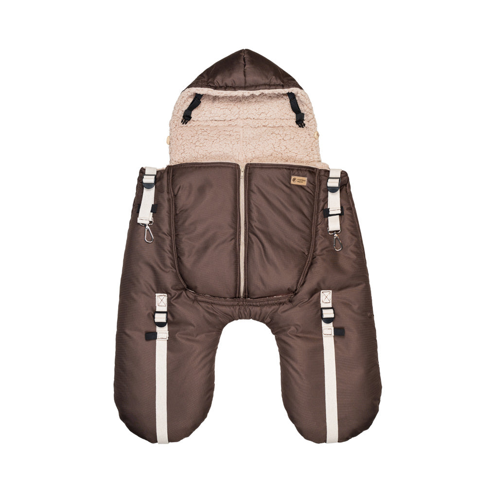 Monkey Mum® Bolsa térmica em tecido impermeável com pelo para o porta-bebé ou para o carrinho Carrie - Ursinho